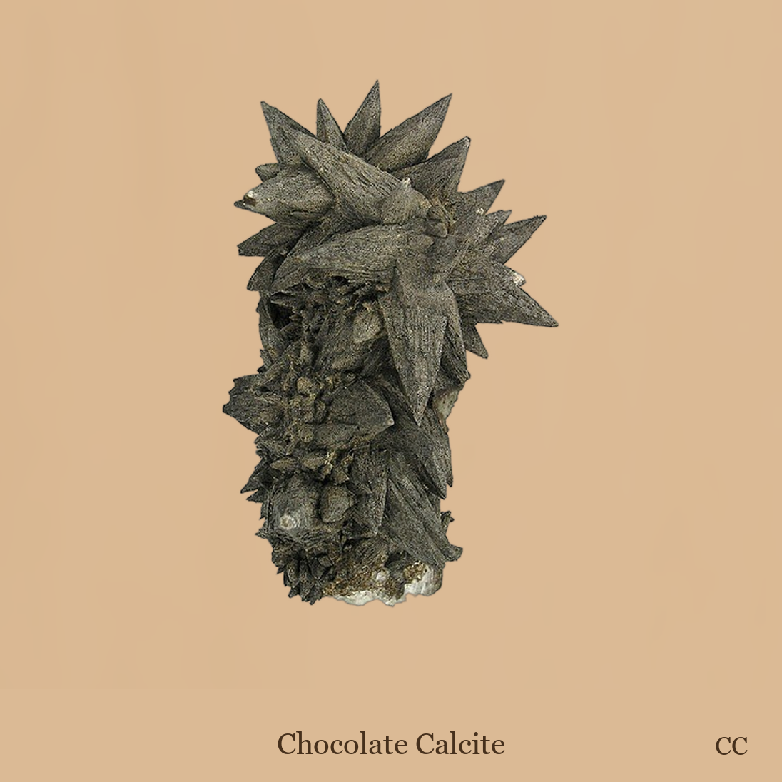 Chocolate Calcite specimen